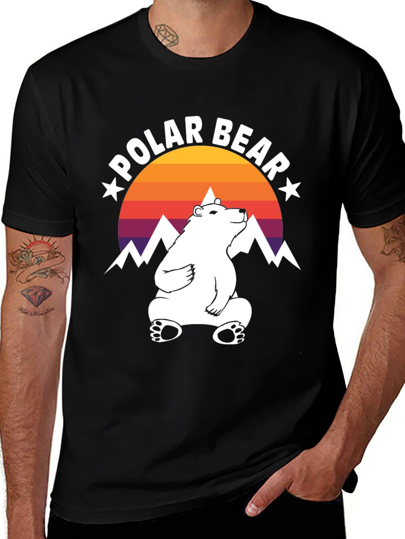 Cool Polar Bear Graphic Tee