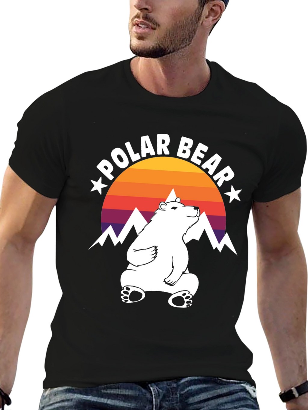 Cool Polar Bear Graphic Tee