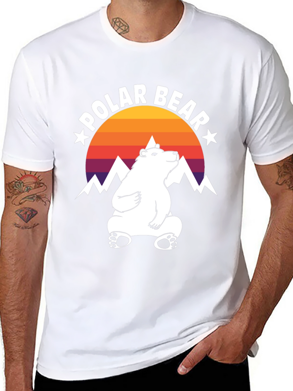 Cool Polar Bear Graphic Tee
