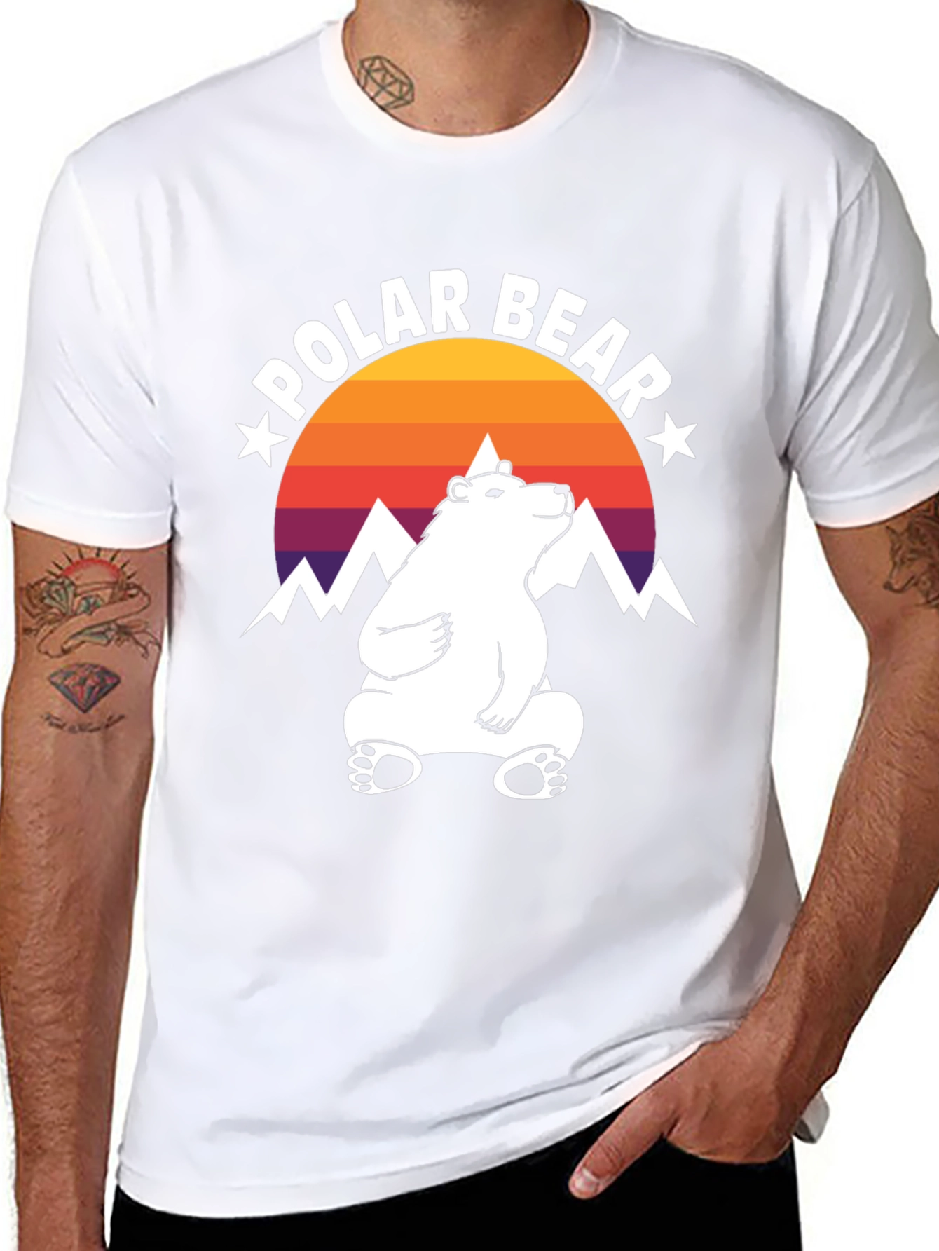 Cool Polar Bear Graphic Tee