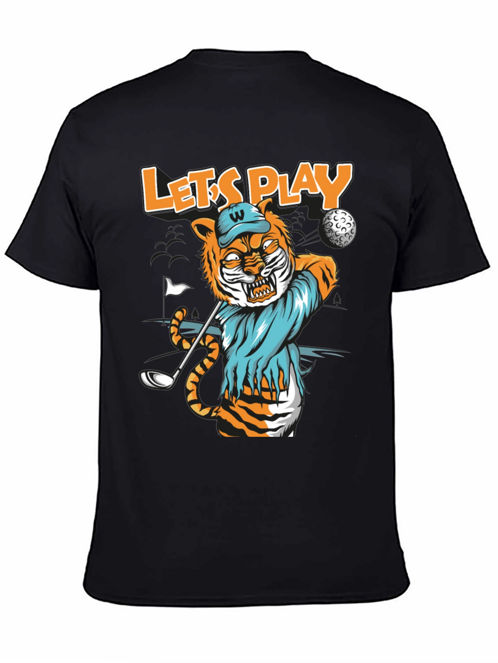 Tiger Golf T-Shirt: Lets Play!