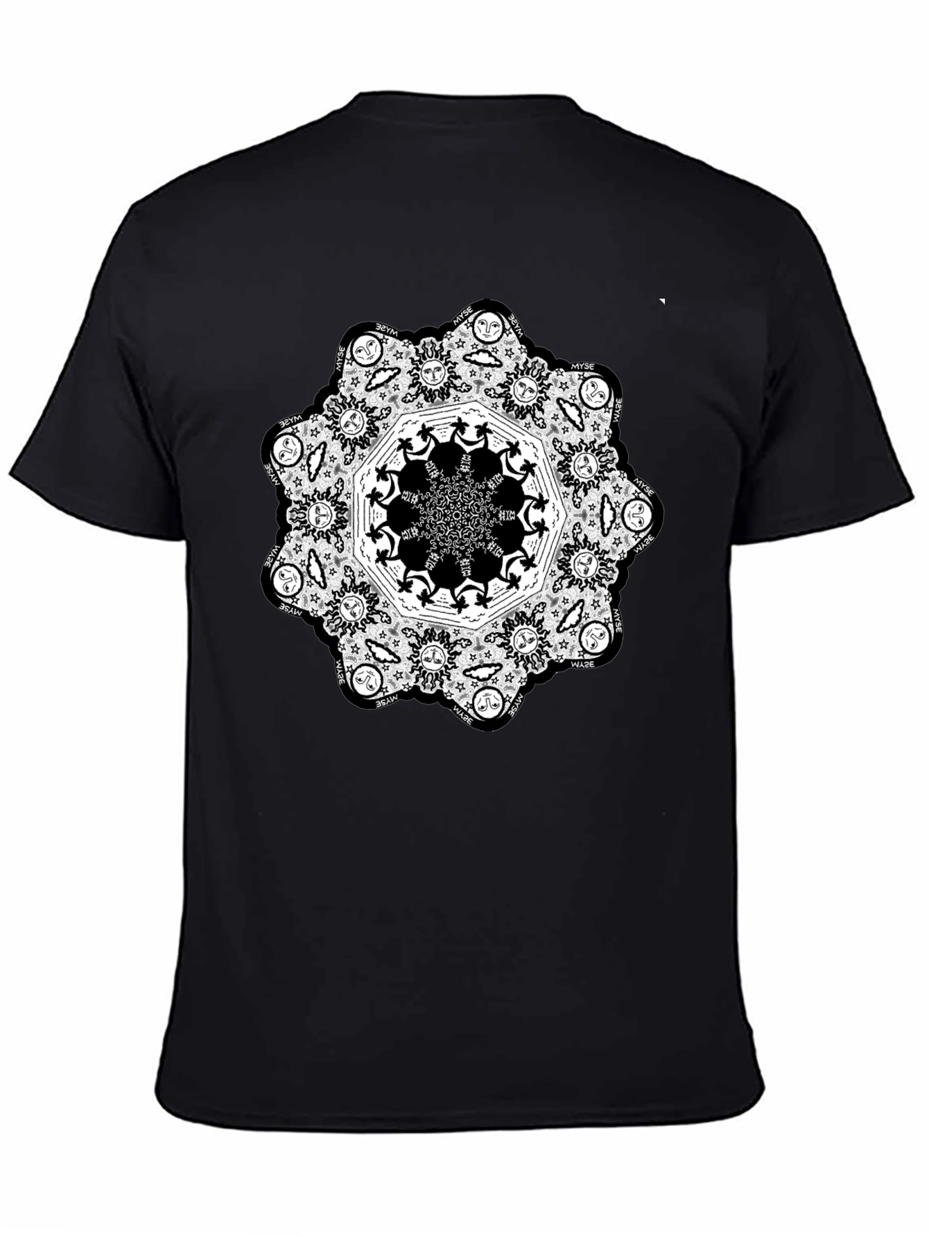 Mandala Graphic Black T-Shirt