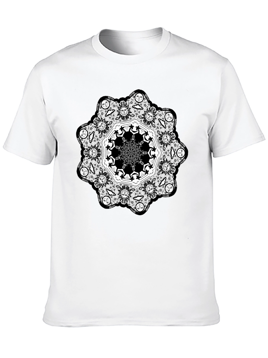 Mandala Graphic Black T-Shirt