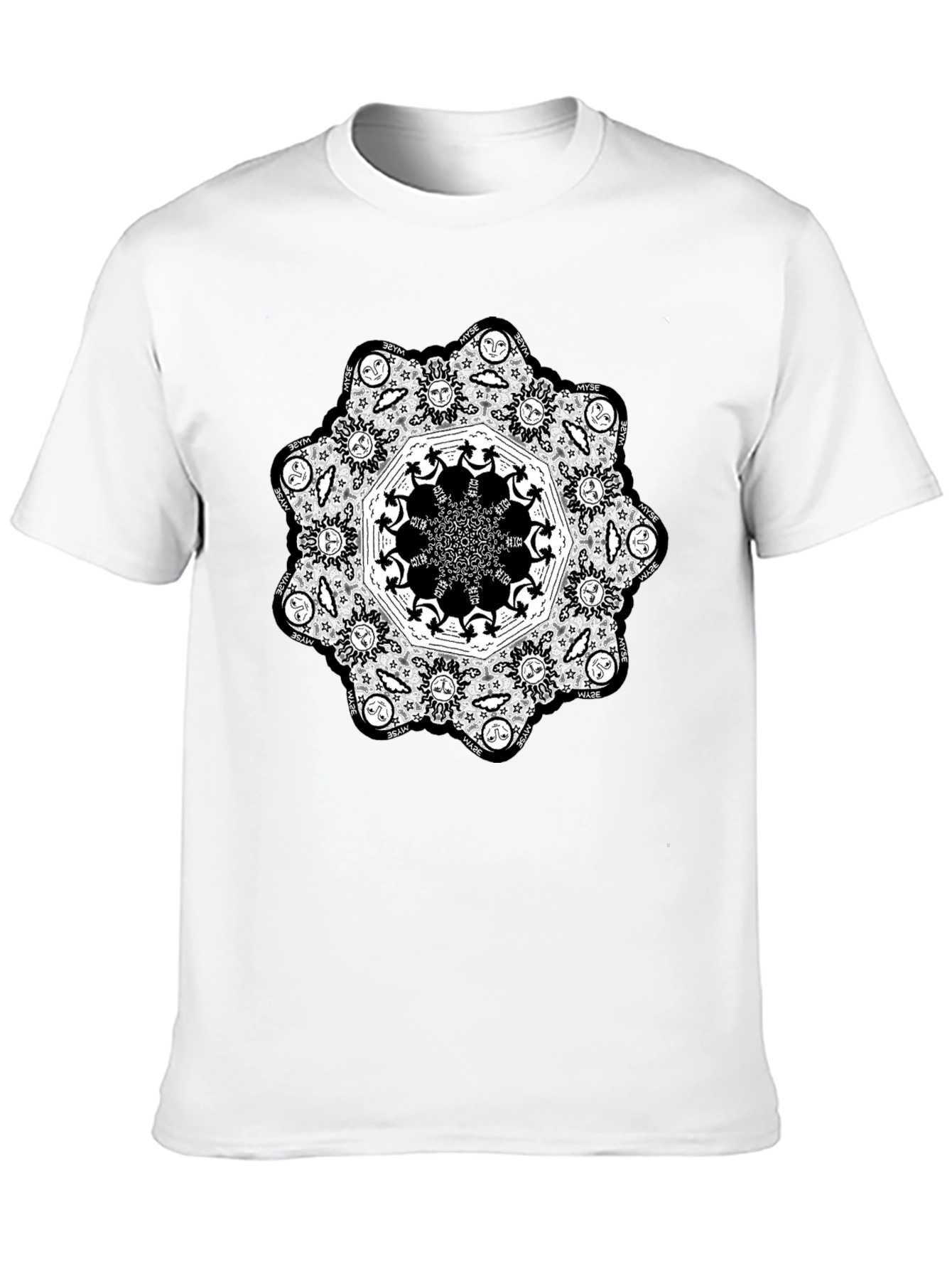 Mandala Graphic Black T-Shirt
