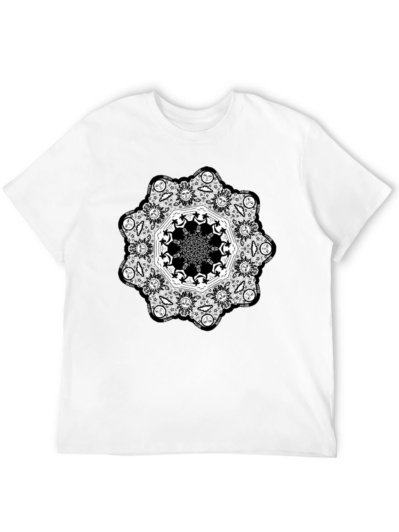 Mandala Graphic Black T-Shirt