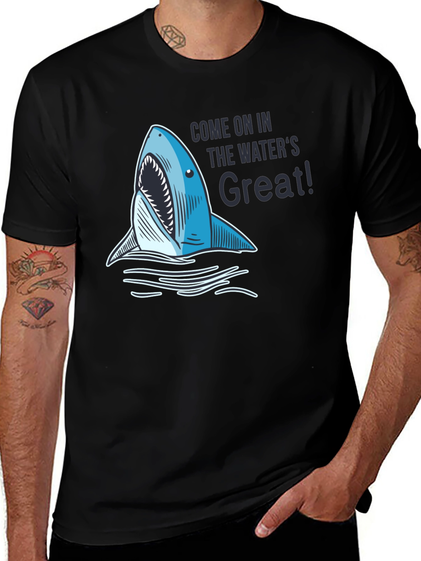 Shark Attack T-Shirt - The Waters Great!