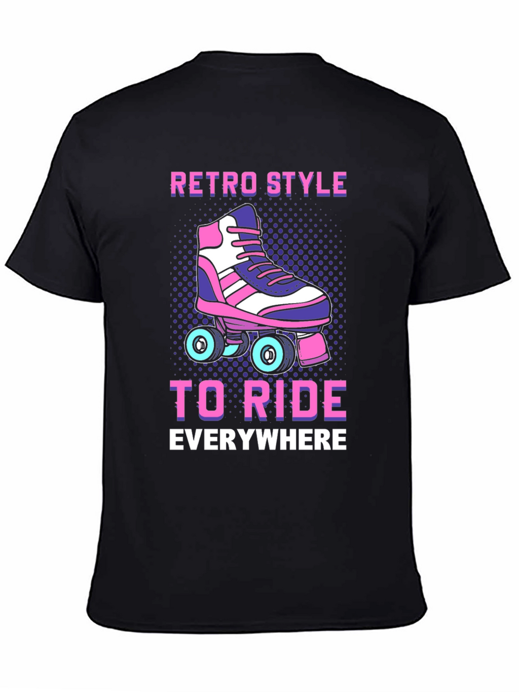 Retro Style Roller Skate Ride T-Shirt