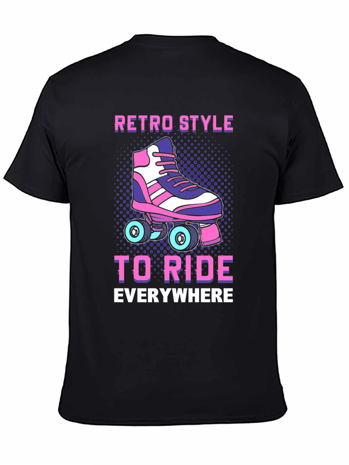 Retro Style Roller Skate Ride T-Shirt