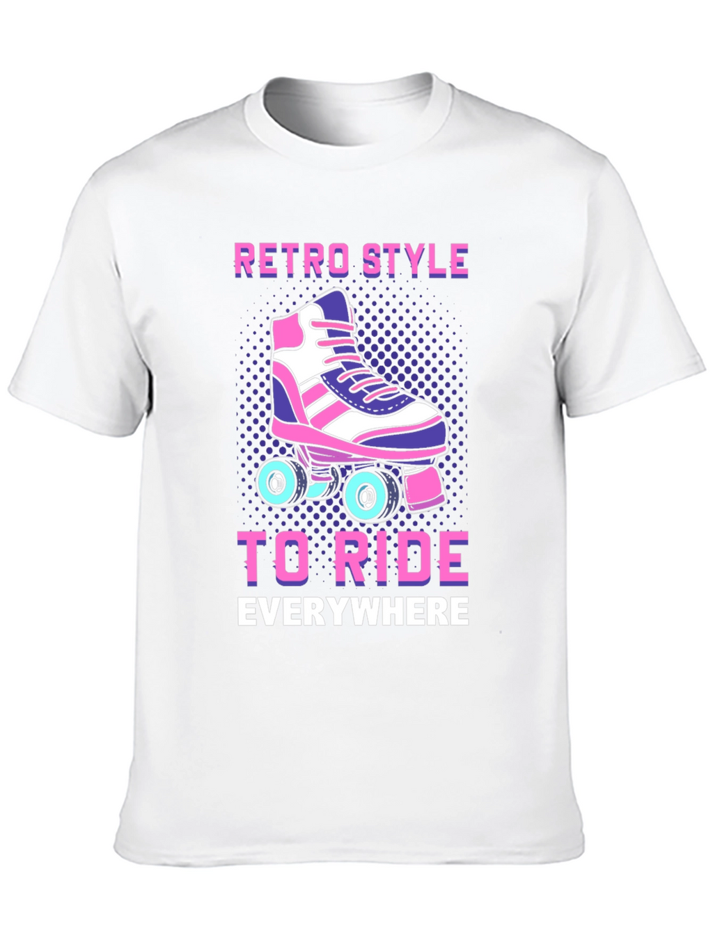 Retro Style Roller Skate Ride T-Shirt