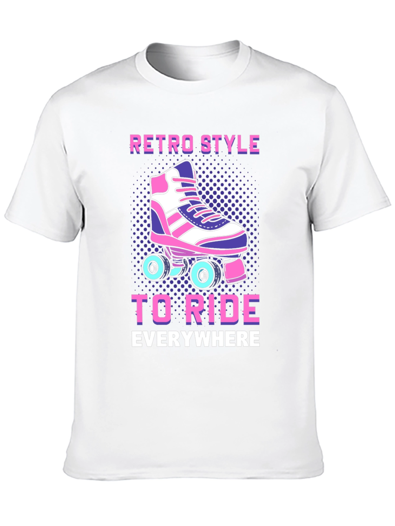Retro Style Roller Skate Ride T-Shirt