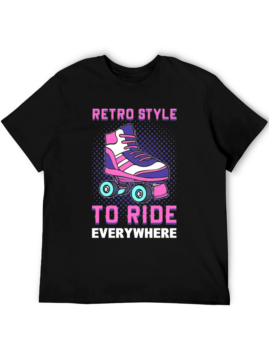 Retro Style Roller Skate Ride T-Shirt