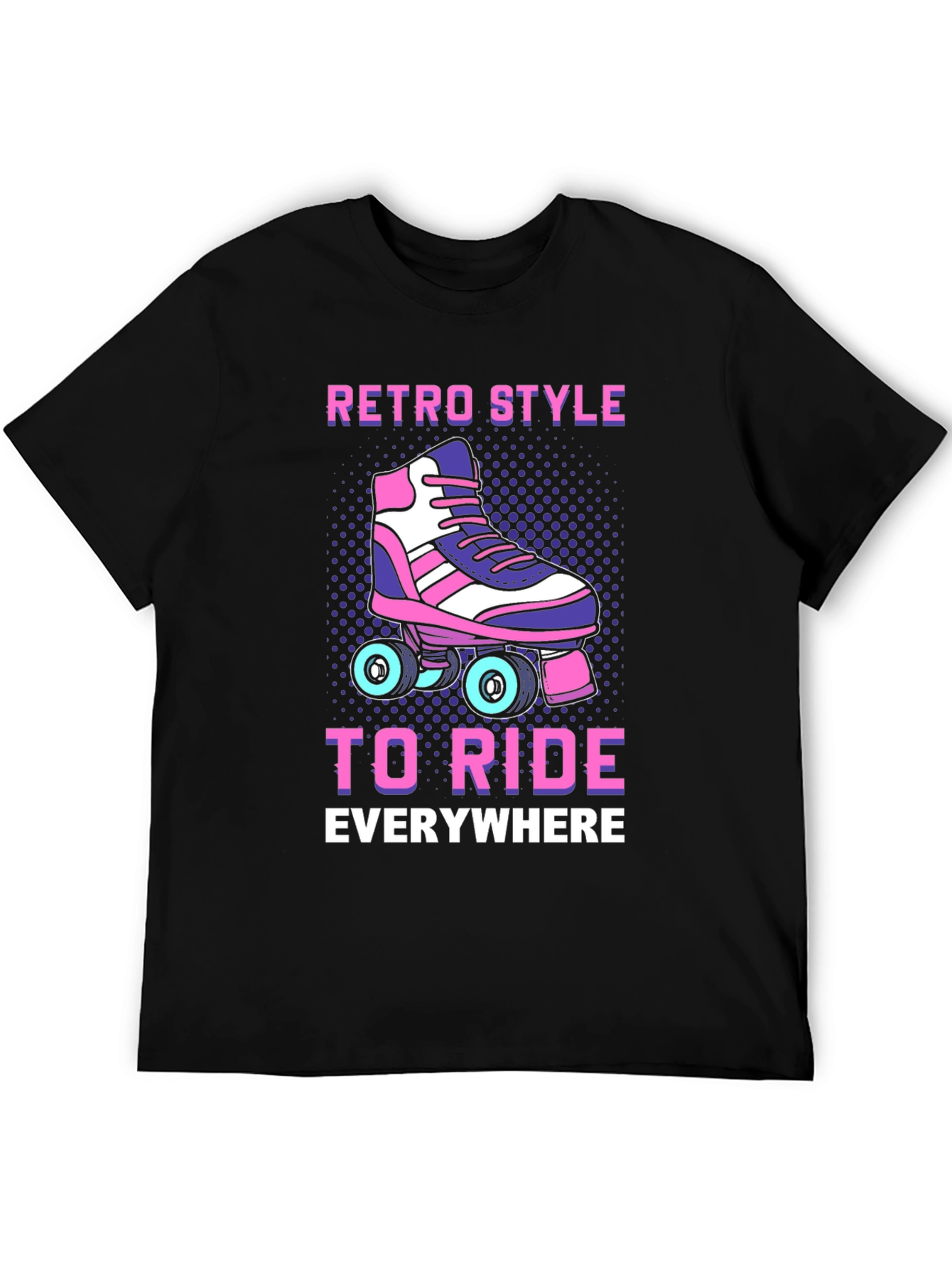 Retro Style Roller Skate Ride T-Shirt