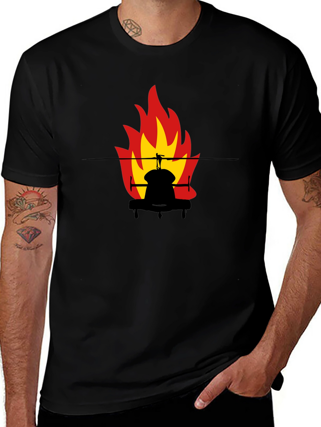 Fiery Silhouette Tee