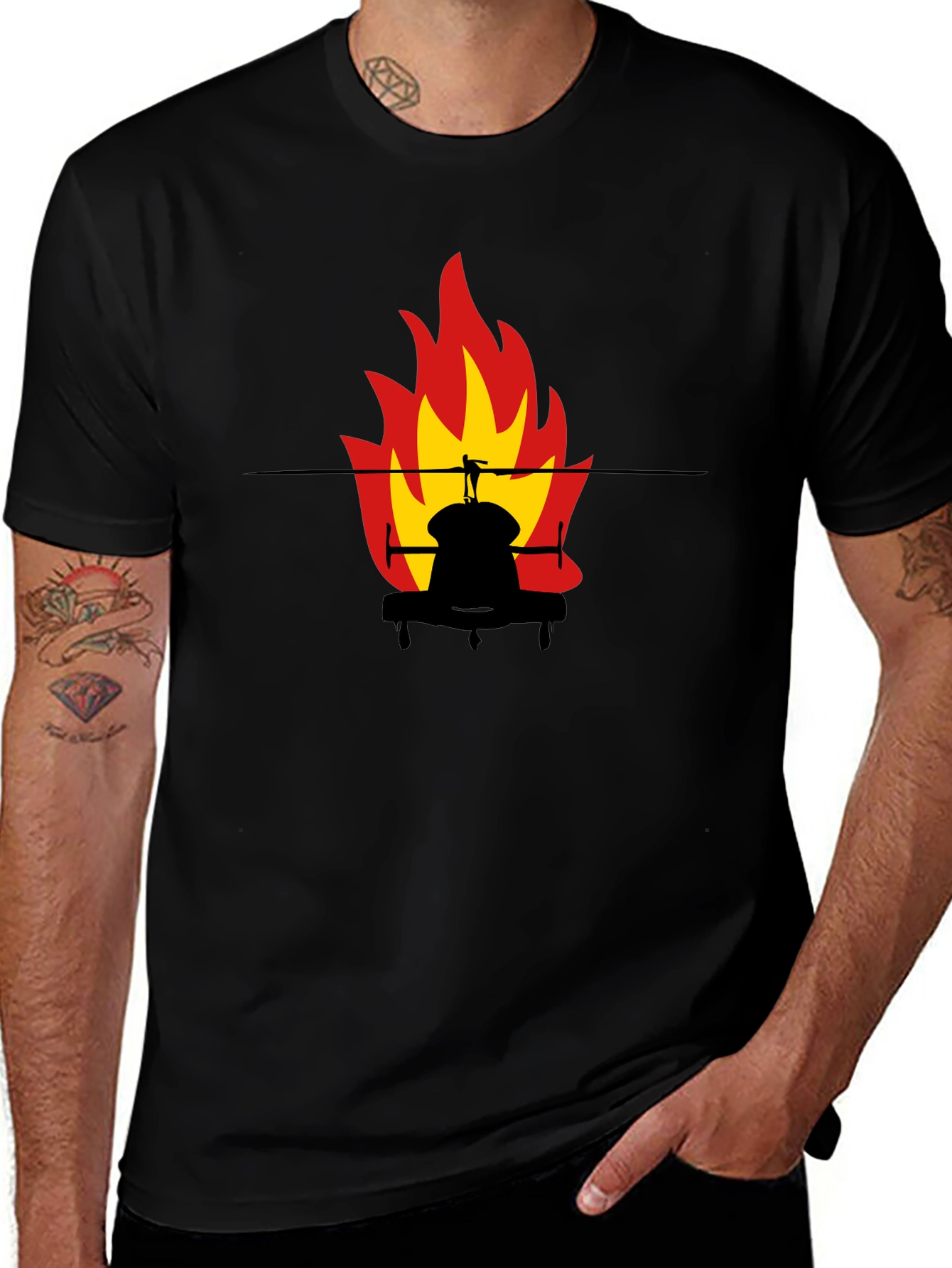 Fiery Silhouette Tee