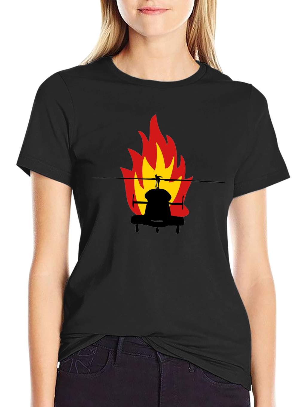 Fiery Silhouette Tee