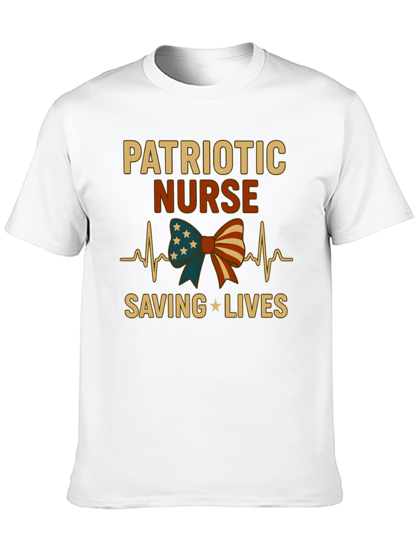 Patriotic Nurse T-Shirt - Saving Lives!
