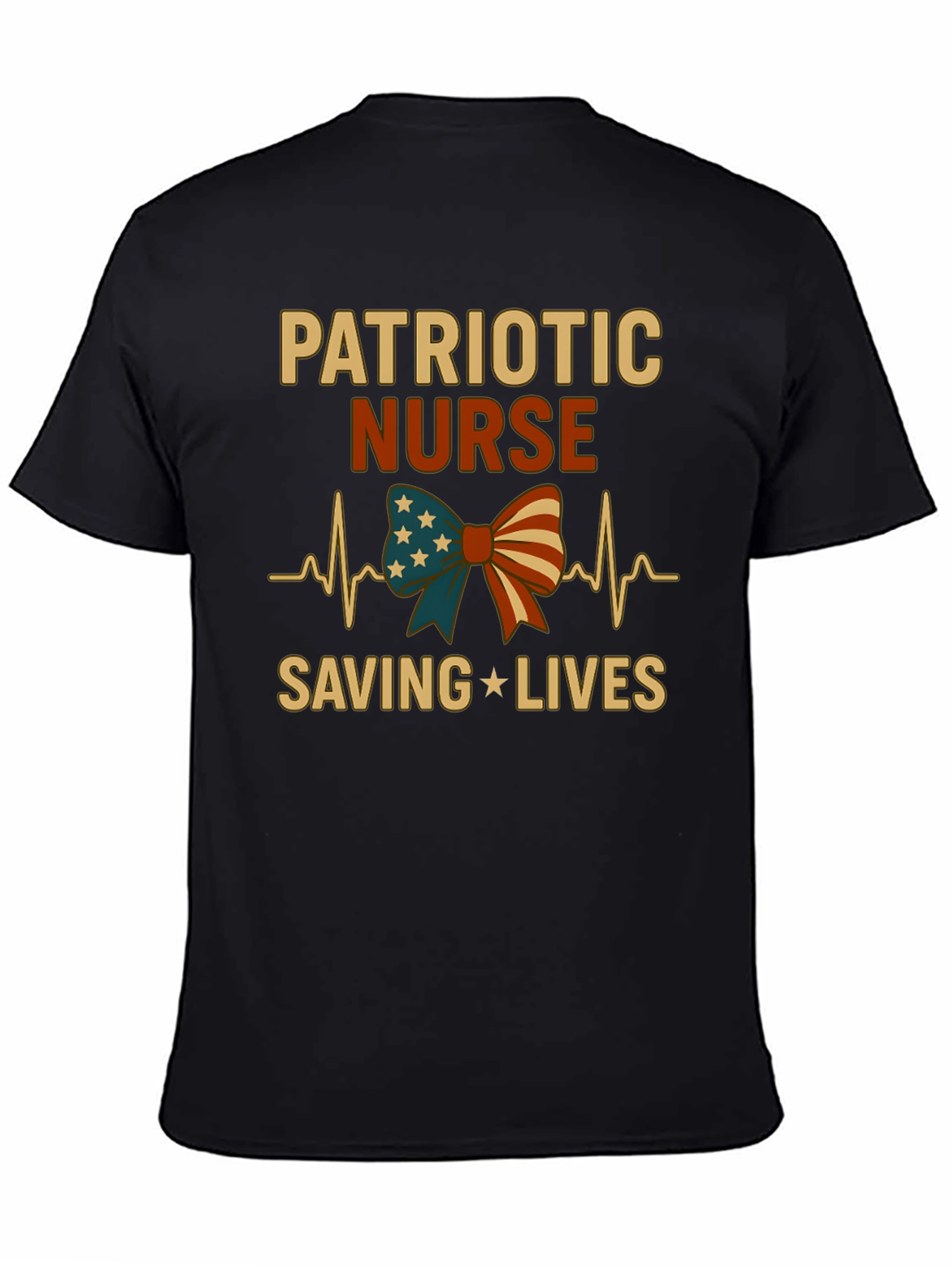 Patriotic Nurse T-Shirt - Saving Lives!