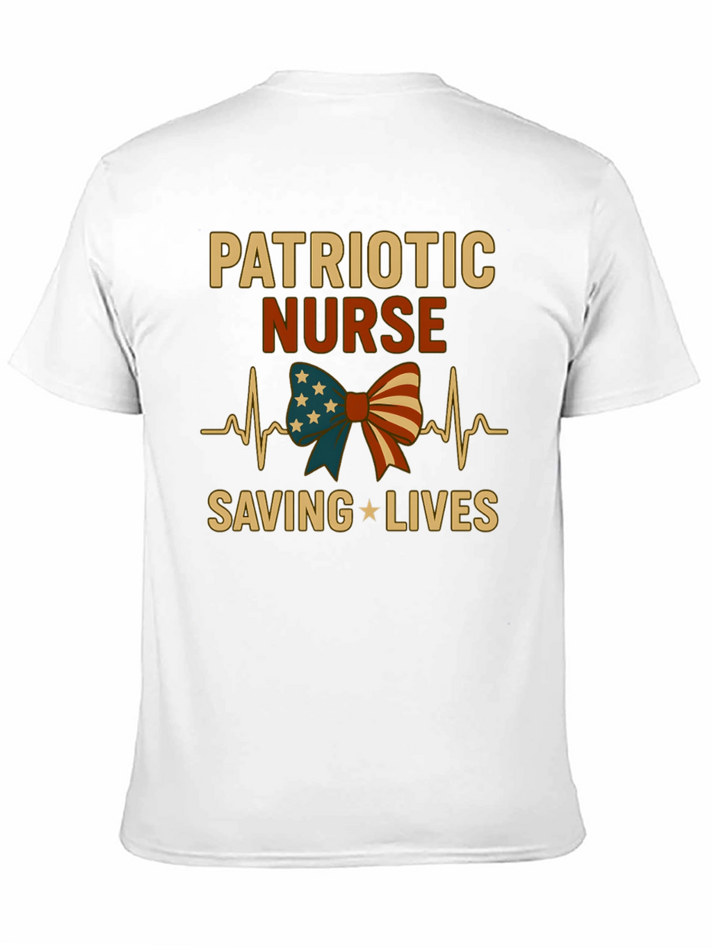 Patriotic Nurse T-Shirt - Saving Lives!