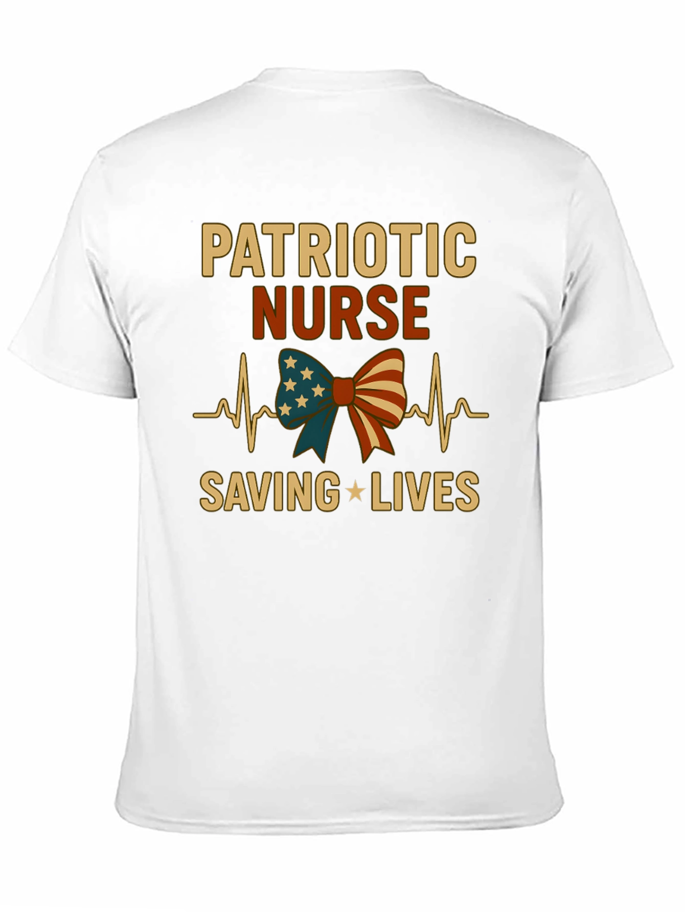 Patriotic Nurse T-Shirt - Saving Lives!