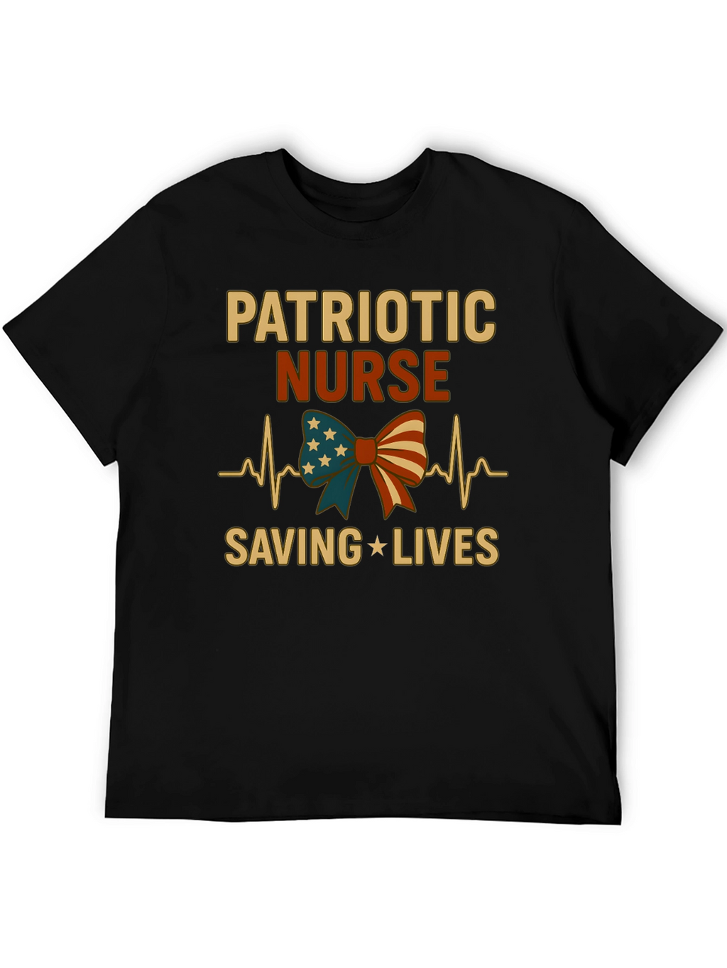 Patriotic Nurse T-Shirt - Saving Lives!