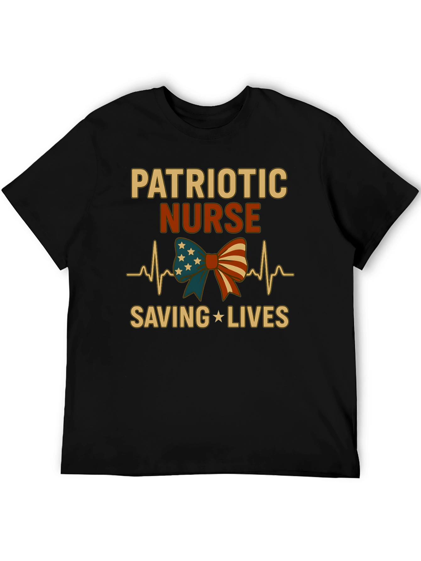 Patriotic Nurse T-Shirt - Saving Lives!