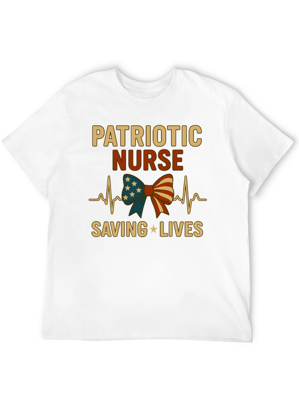 Patriotic Nurse T-Shirt - Saving Lives!