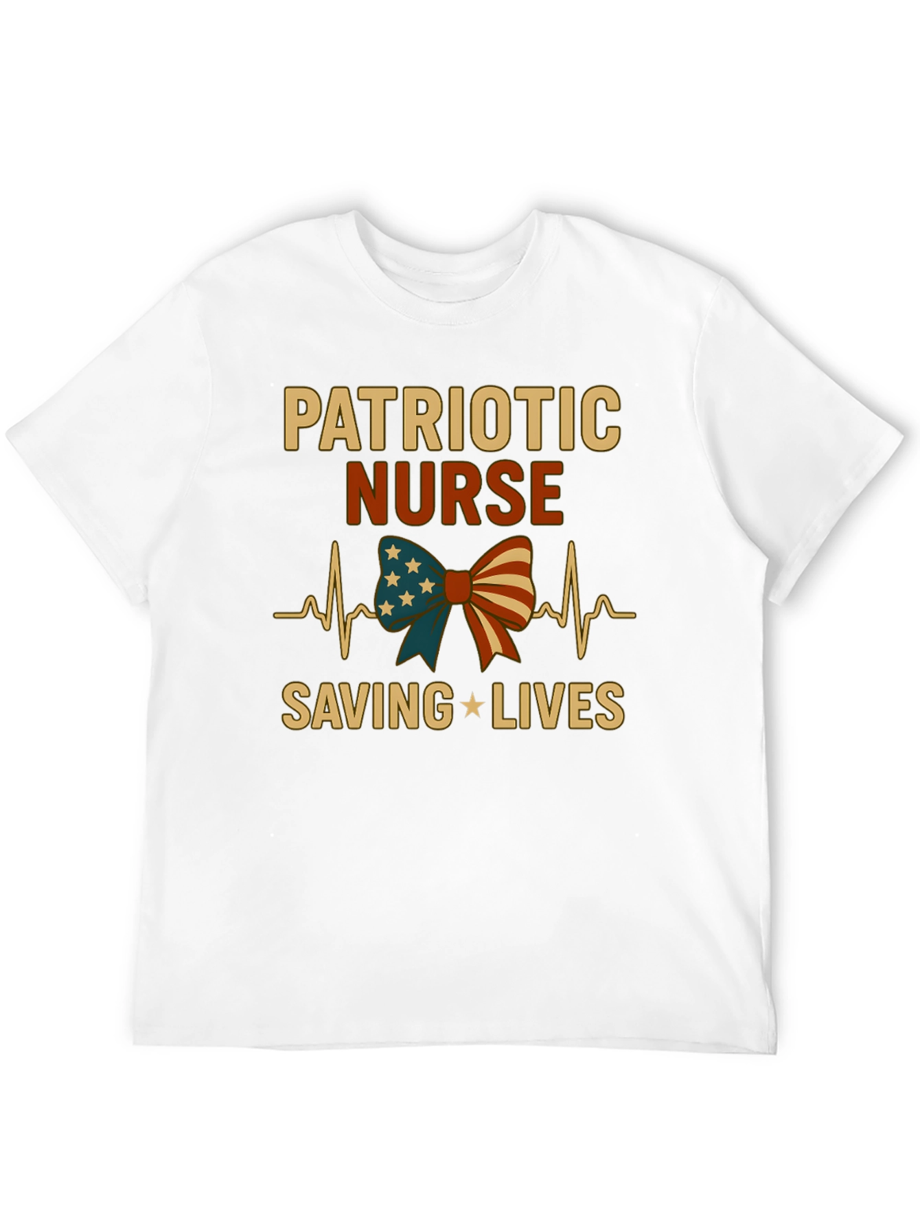 Patriotic Nurse T-Shirt - Saving Lives!
