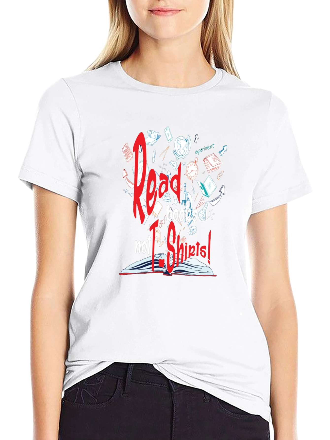 Read Books Not T-Shirts Graphic Tee