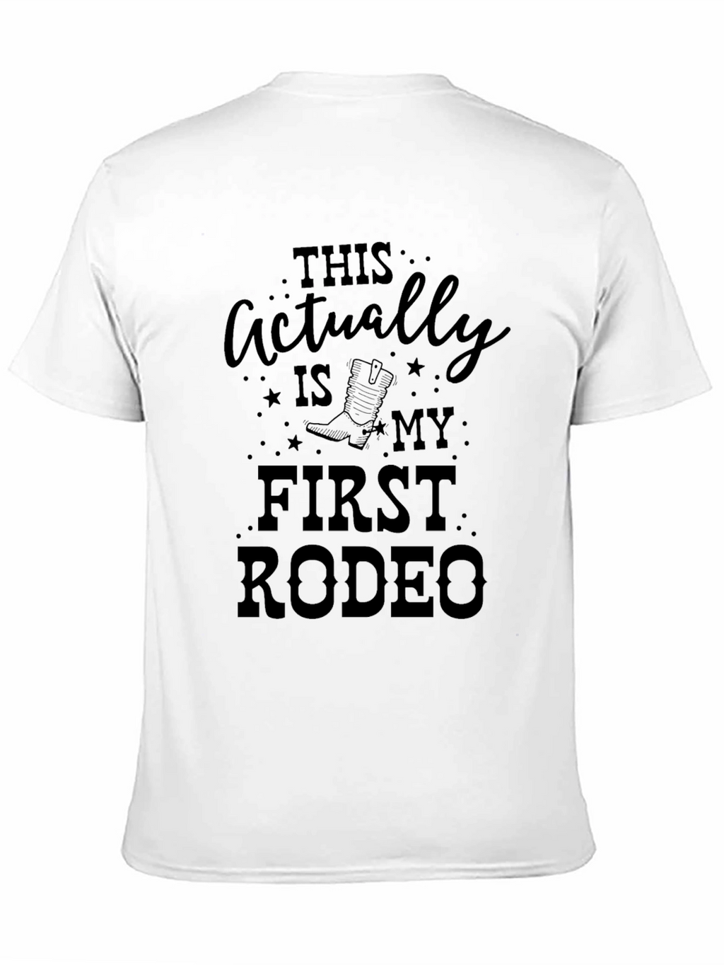 First Rodeo Black Graphic T-Shirt