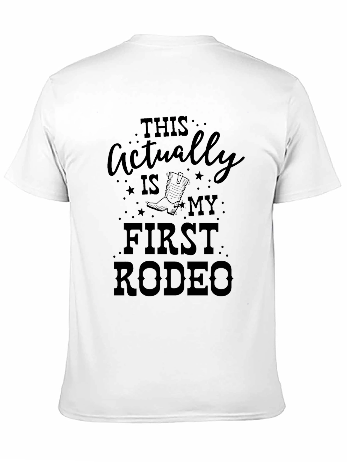 First Rodeo Black Graphic T-Shirt