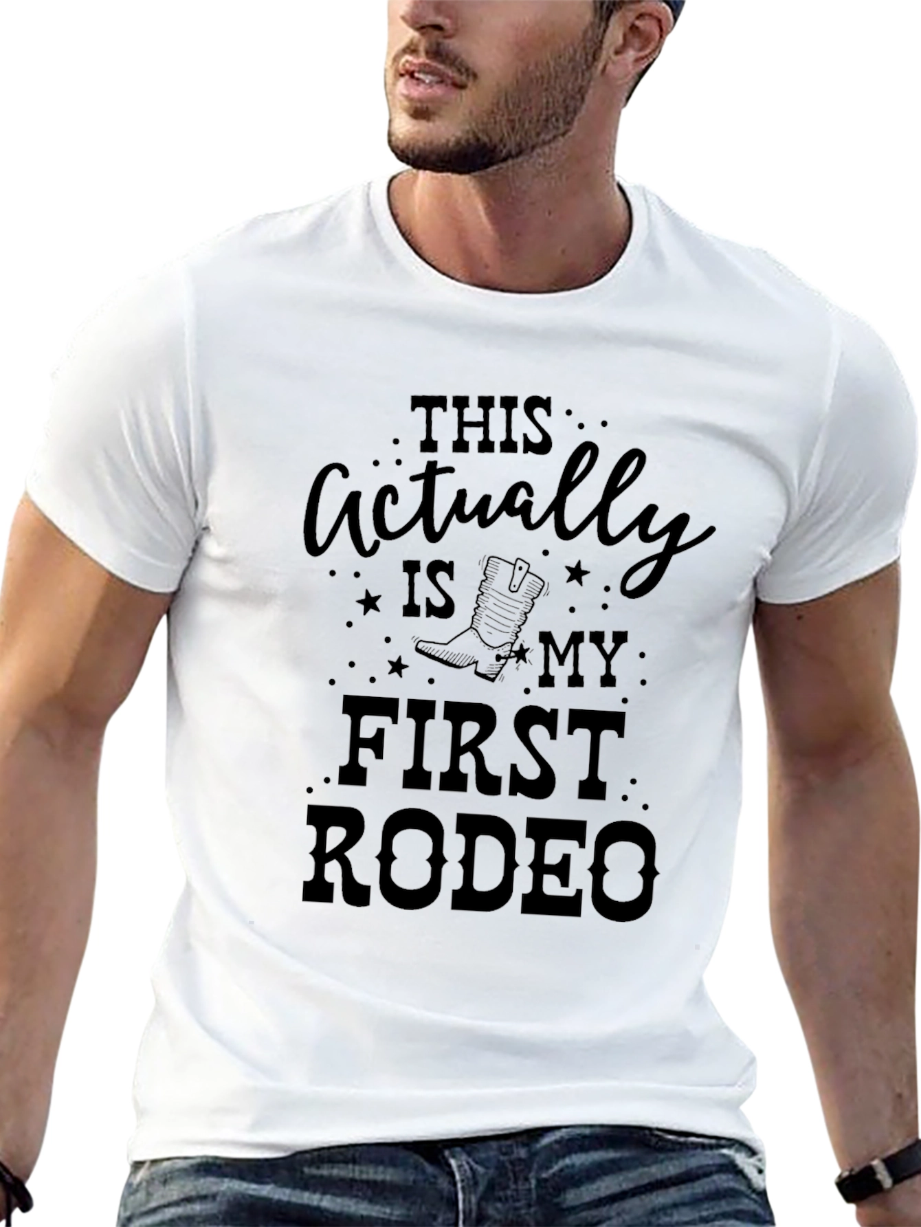 First Rodeo Black Graphic T-Shirt