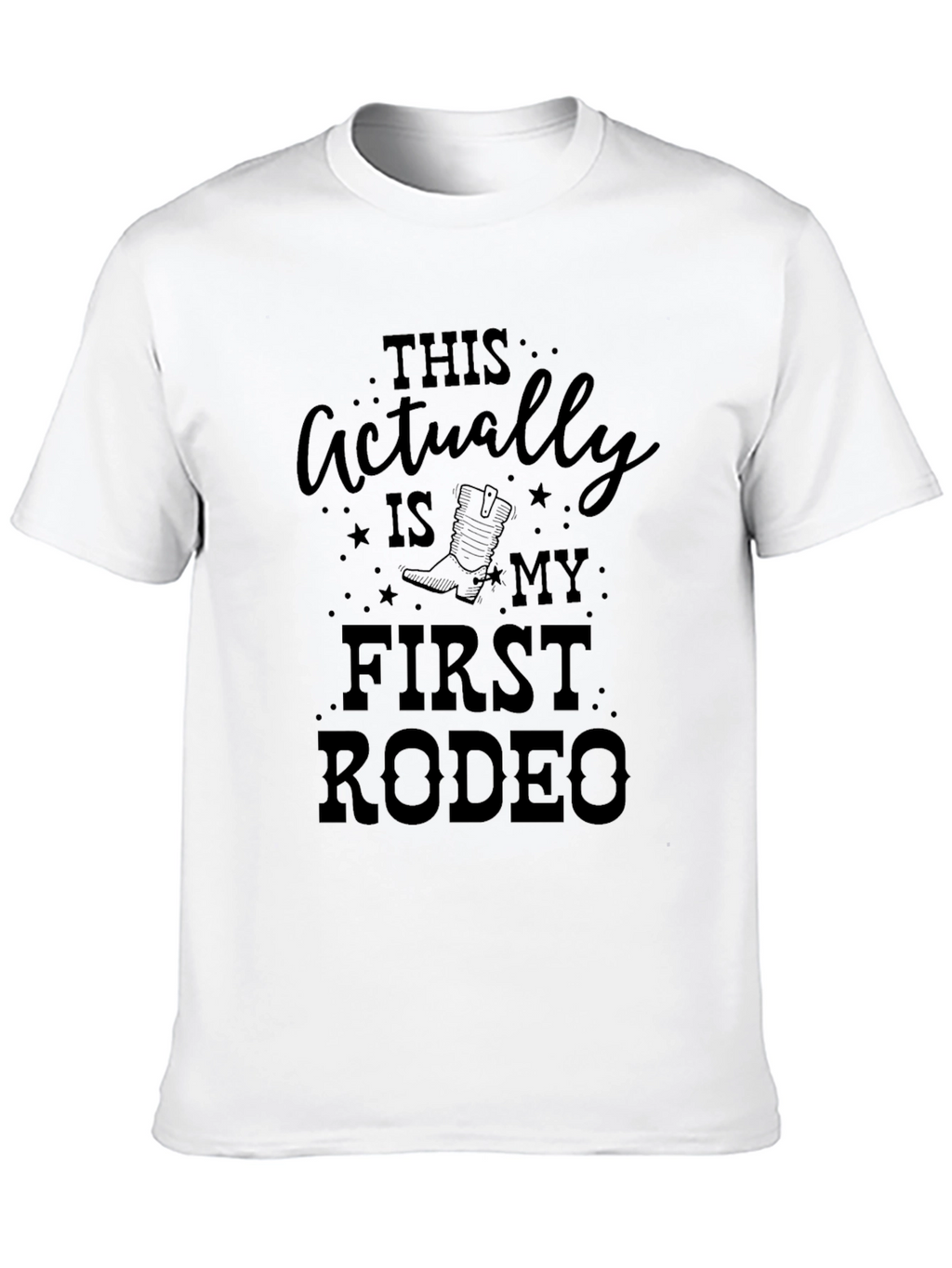 First Rodeo Black Graphic T-Shirt