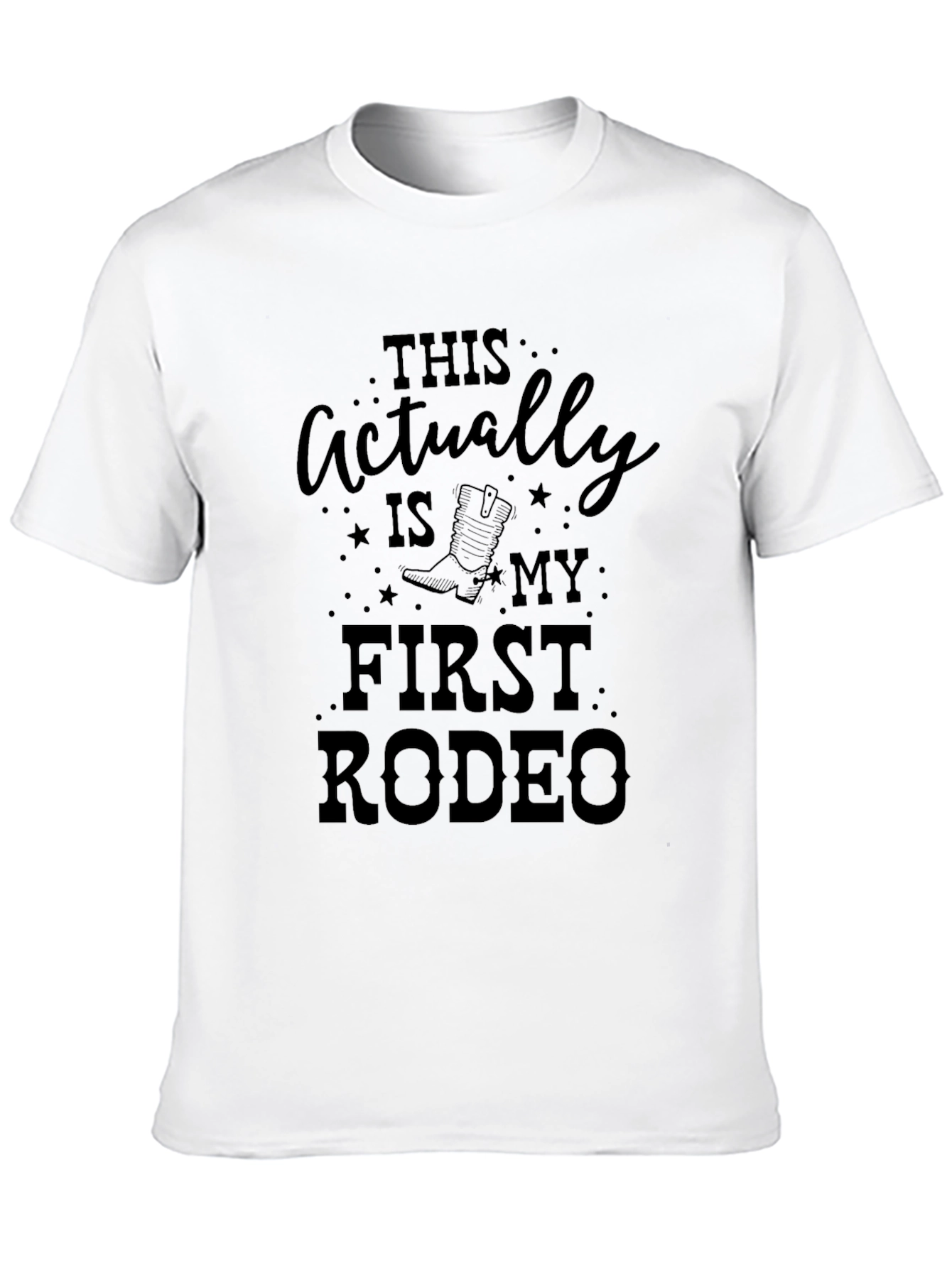 First Rodeo Black Graphic T-Shirt