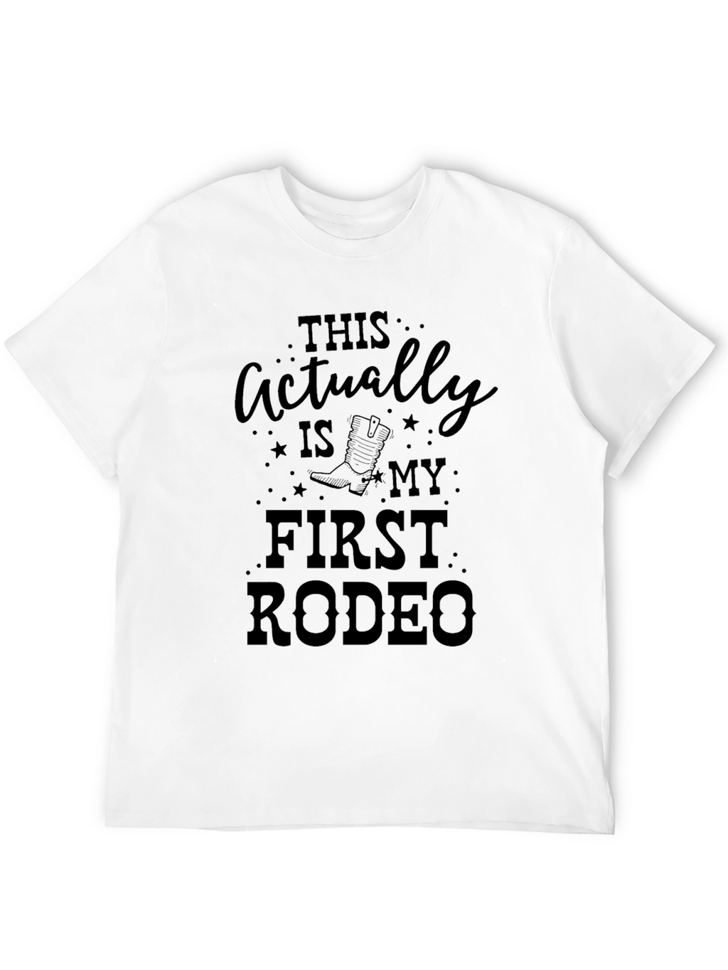 First Rodeo Black Graphic T-Shirt
