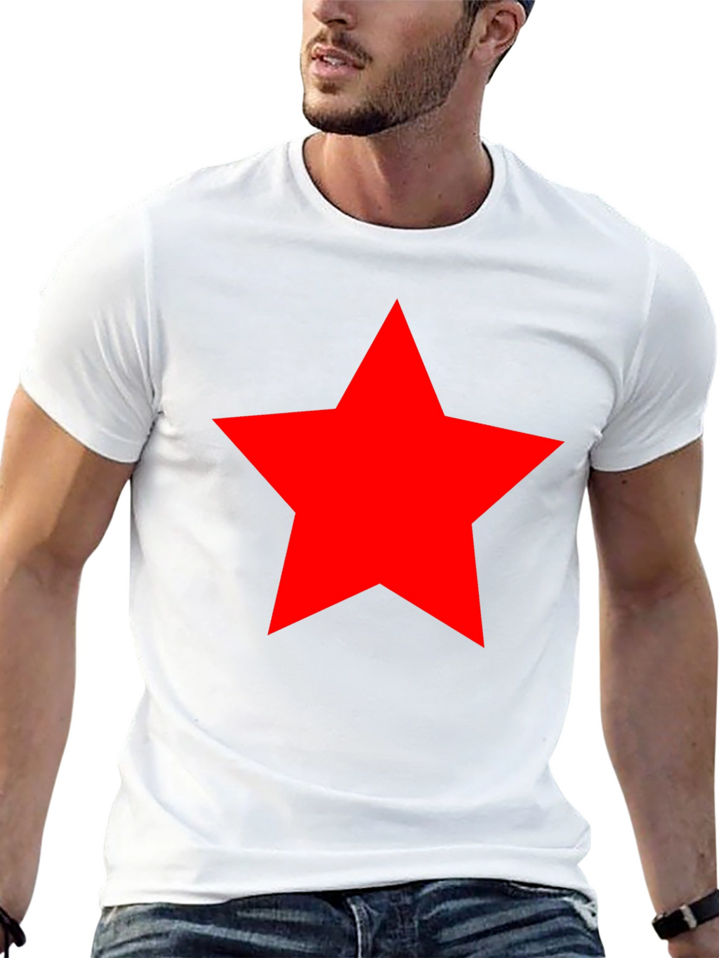 Red Star Graphic Black T-Shirt - Classic Style