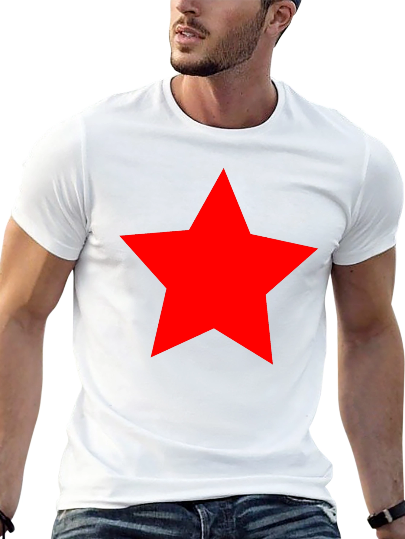 Red Star Graphic Black T-Shirt - Classic Style
