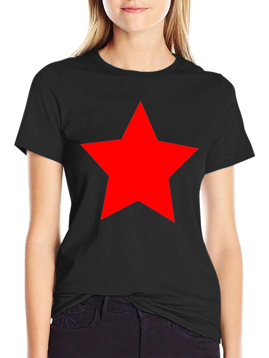 Red Star Graphic Black T-Shirt - Classic Style