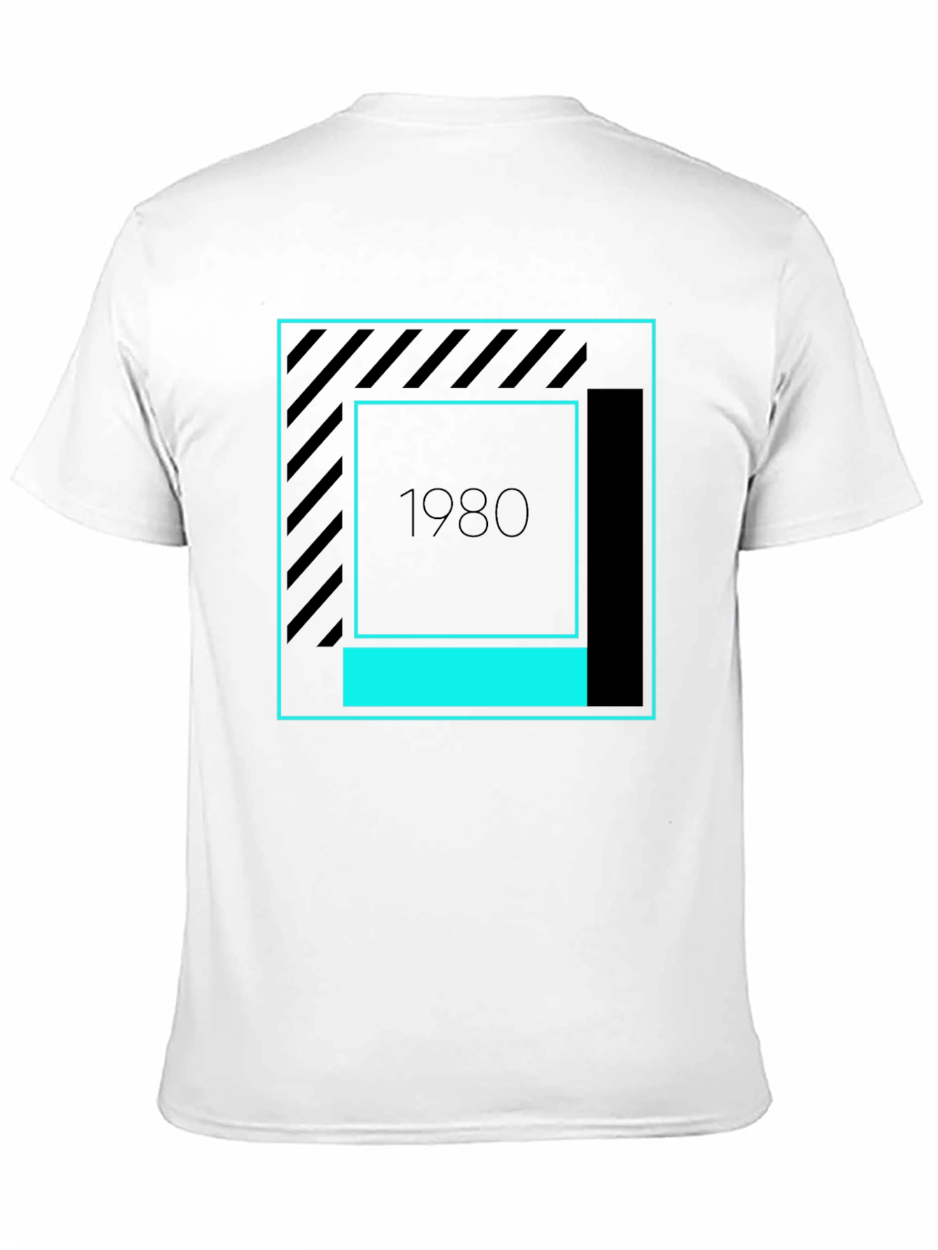 Retro 1980s Graphic Tee - Stylish Black T-Shirt