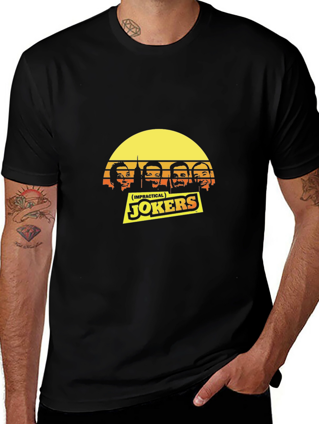 Impractical Jokers Sunset T-Shirt - Black