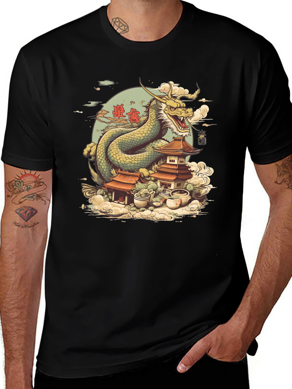 Dragon Temple Graphic Tee