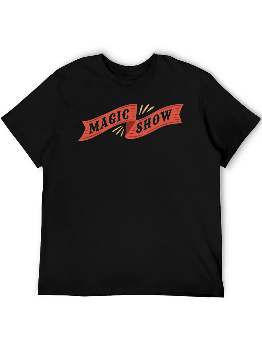 Magic Show Graphic Tee - Black Cotton Blend