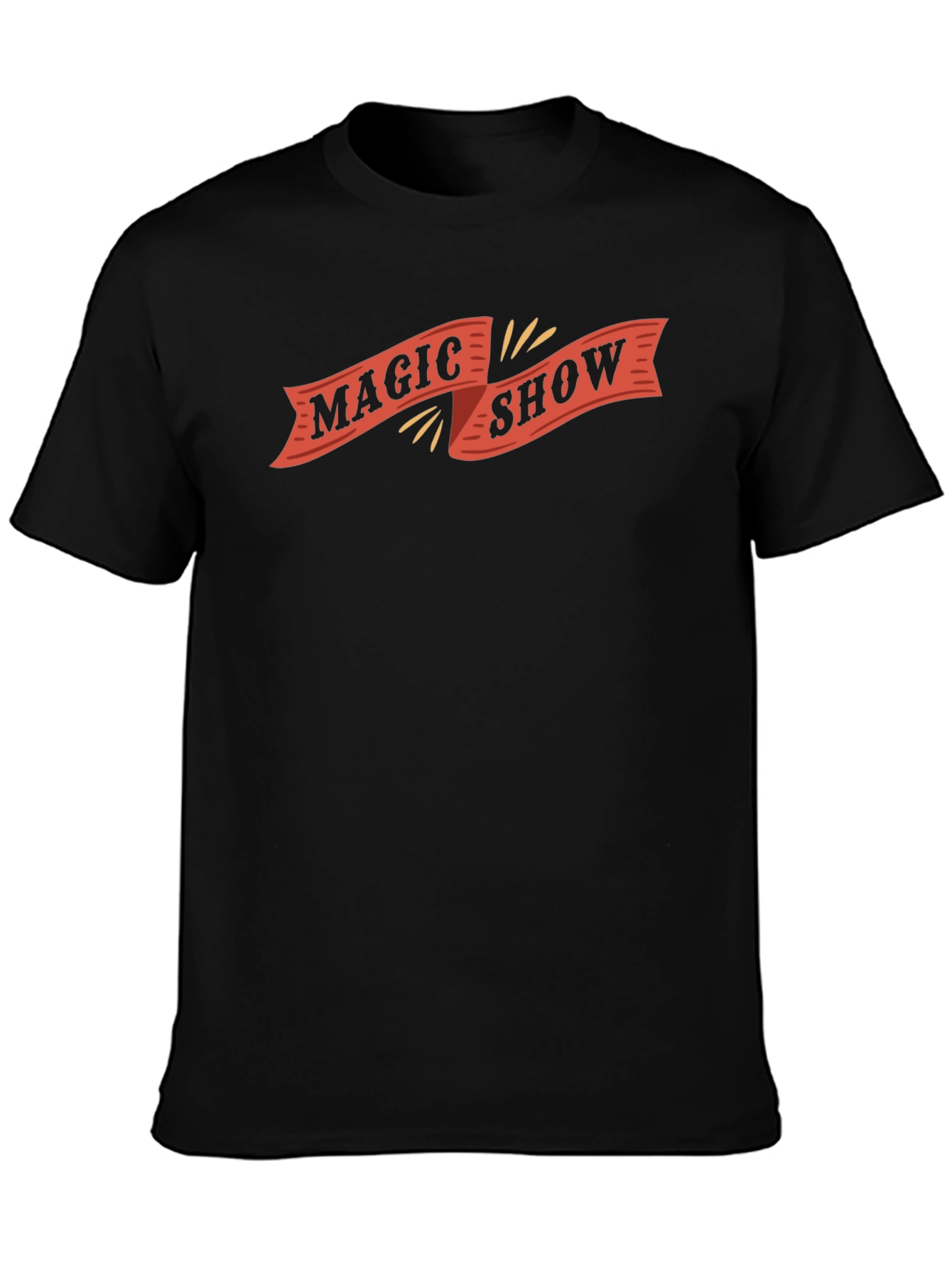 Magic Show Graphic Tee - Black Cotton Blend