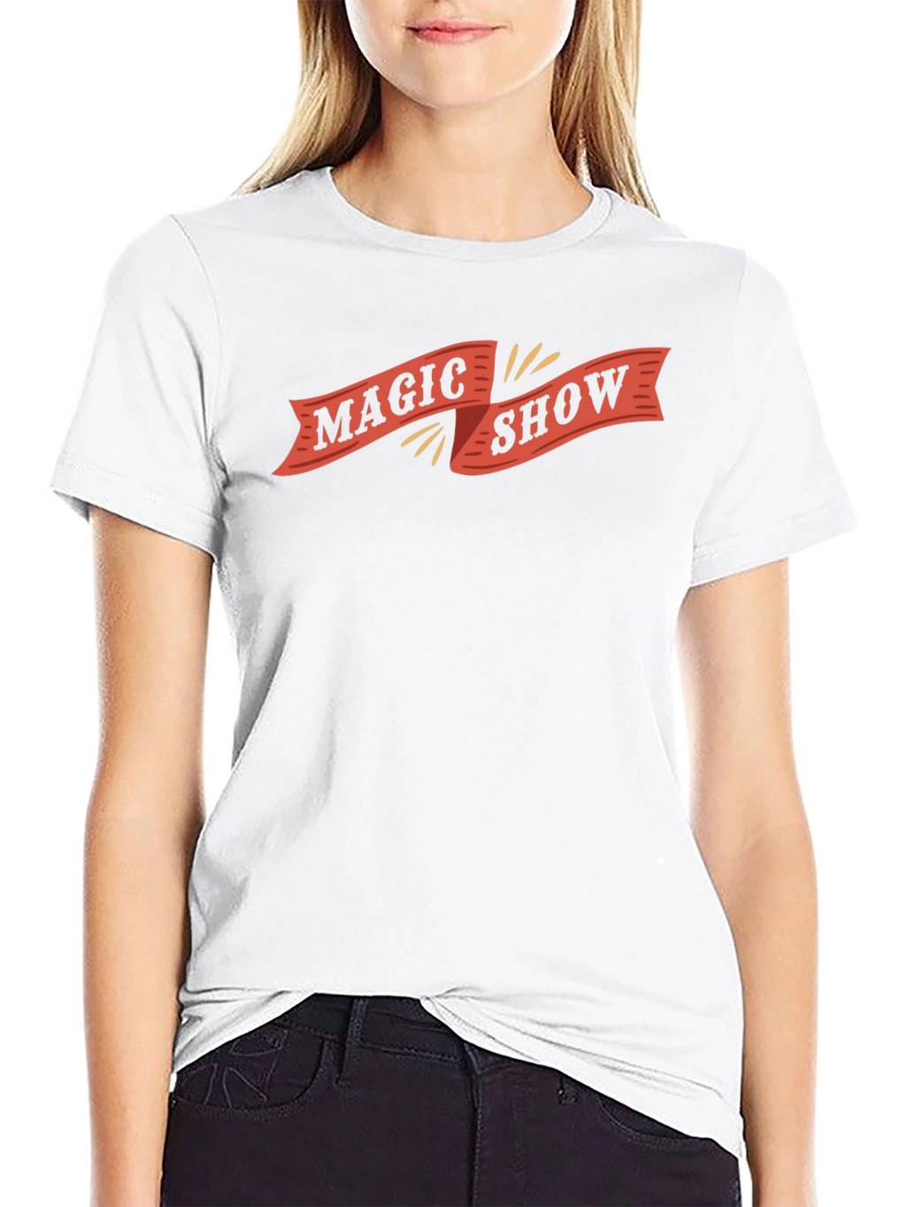 Magic Show Graphic Tee - Black Cotton Blend