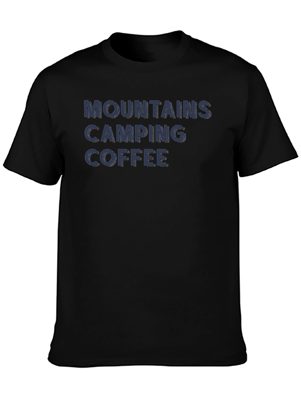 Mountains Camping Coffee Graphic T-Shirt