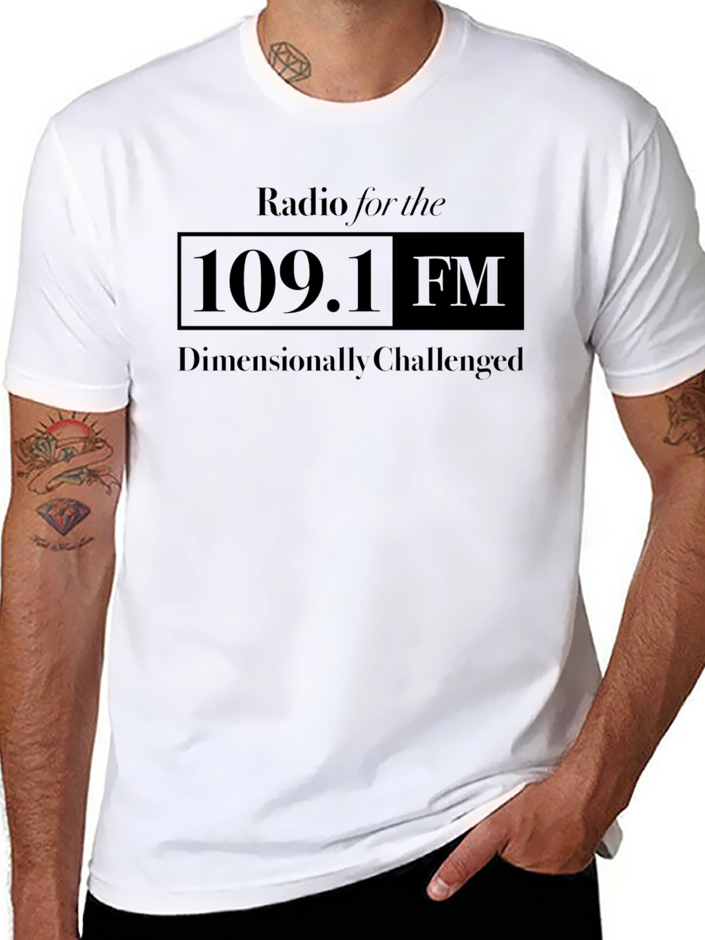 Radio 109.1 FM T-Shirt: Dimensionally Challenged Edition
