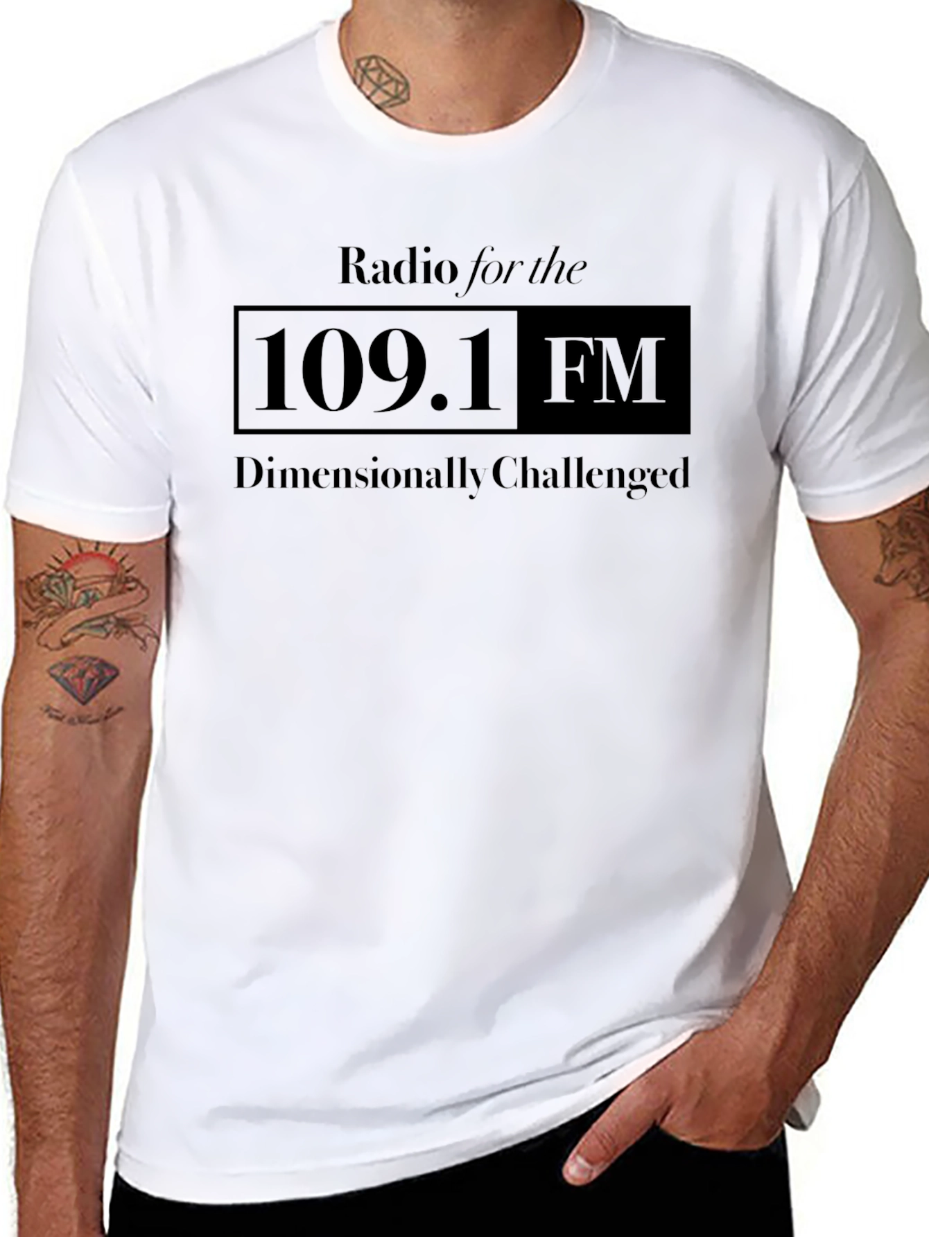 Radio 109.1 FM T-Shirt: Dimensionally Challenged Edition