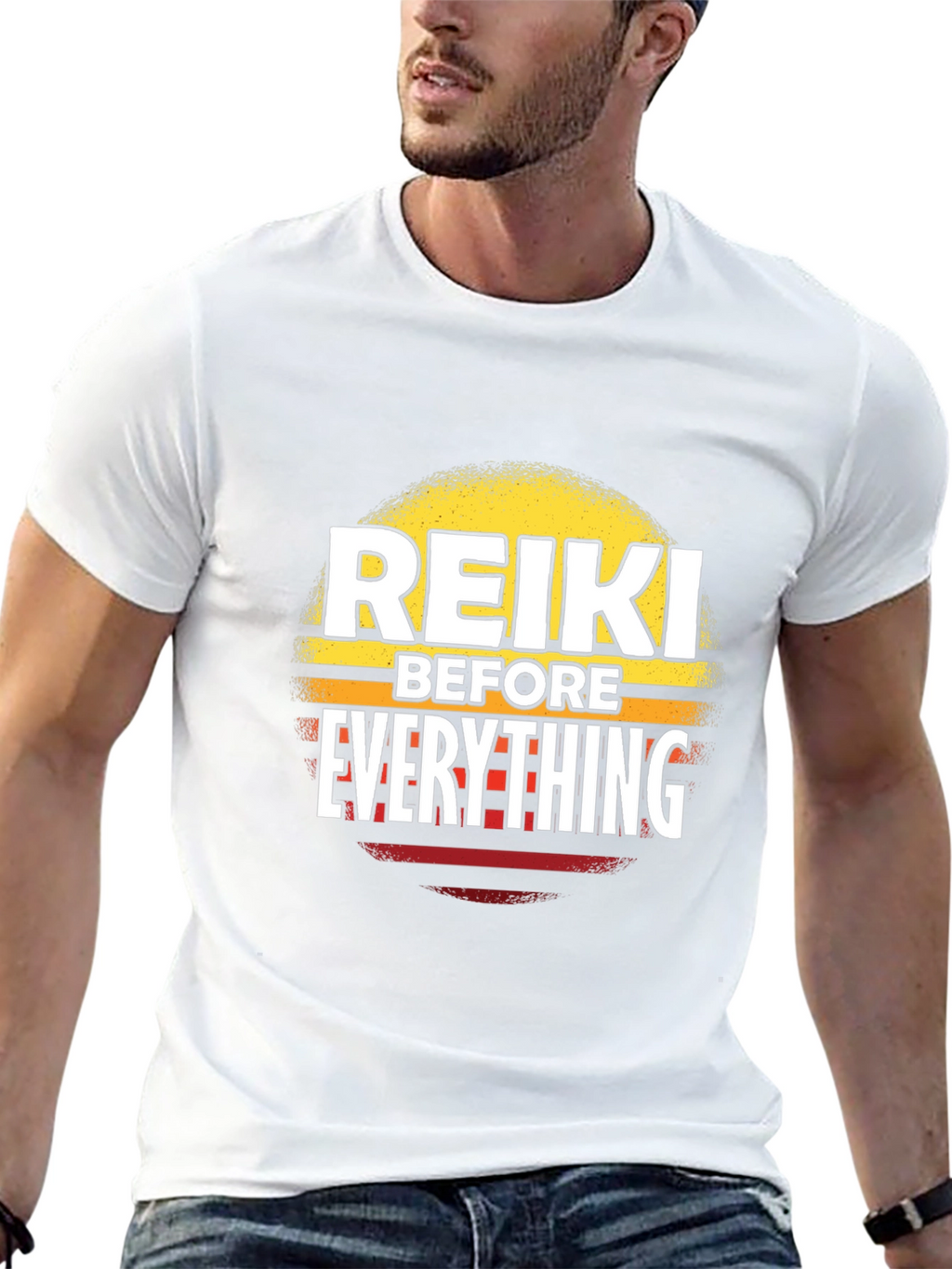 Reiki Before Everything Black T-Shirt