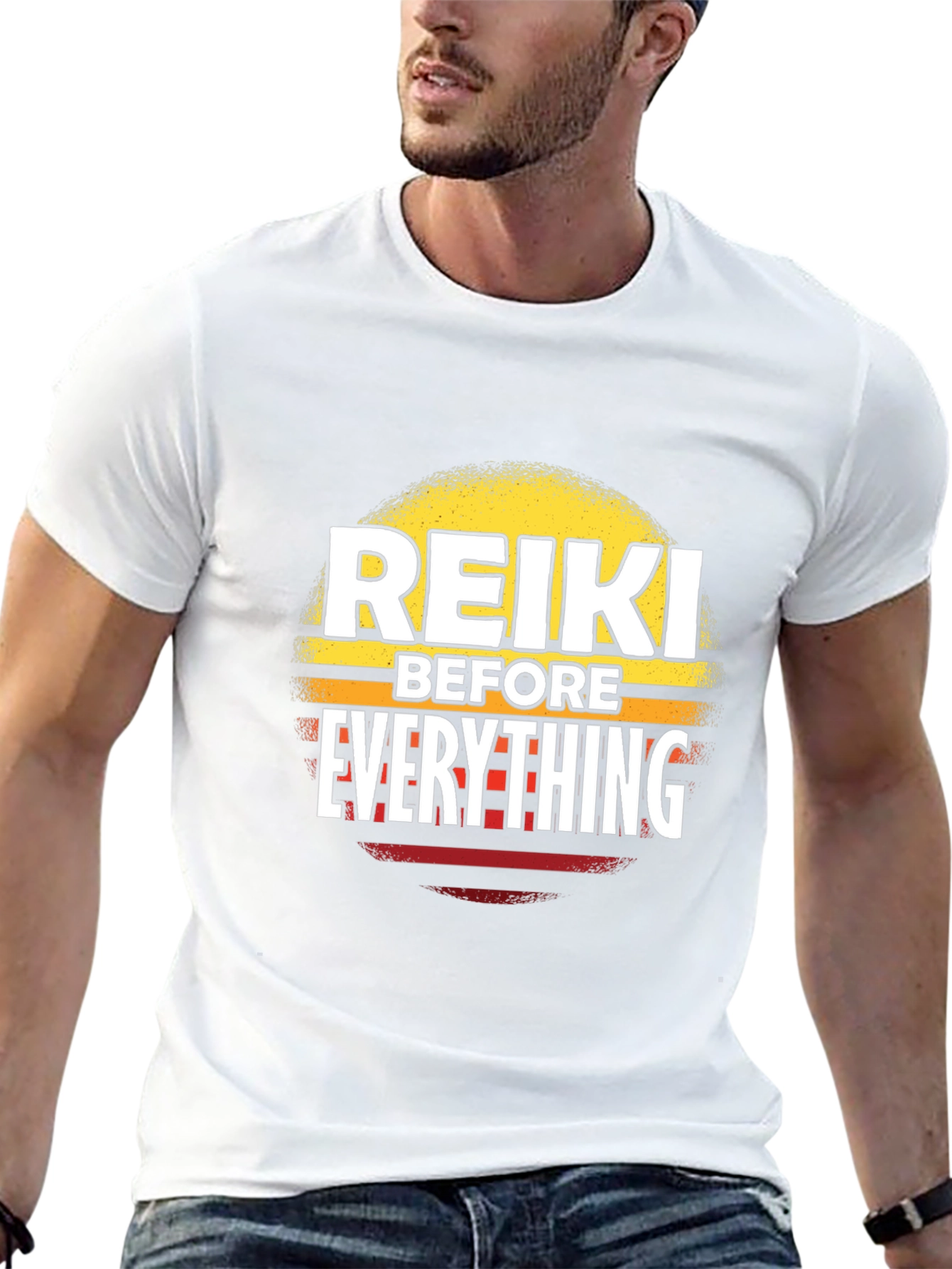 Reiki Before Everything Black T-Shirt