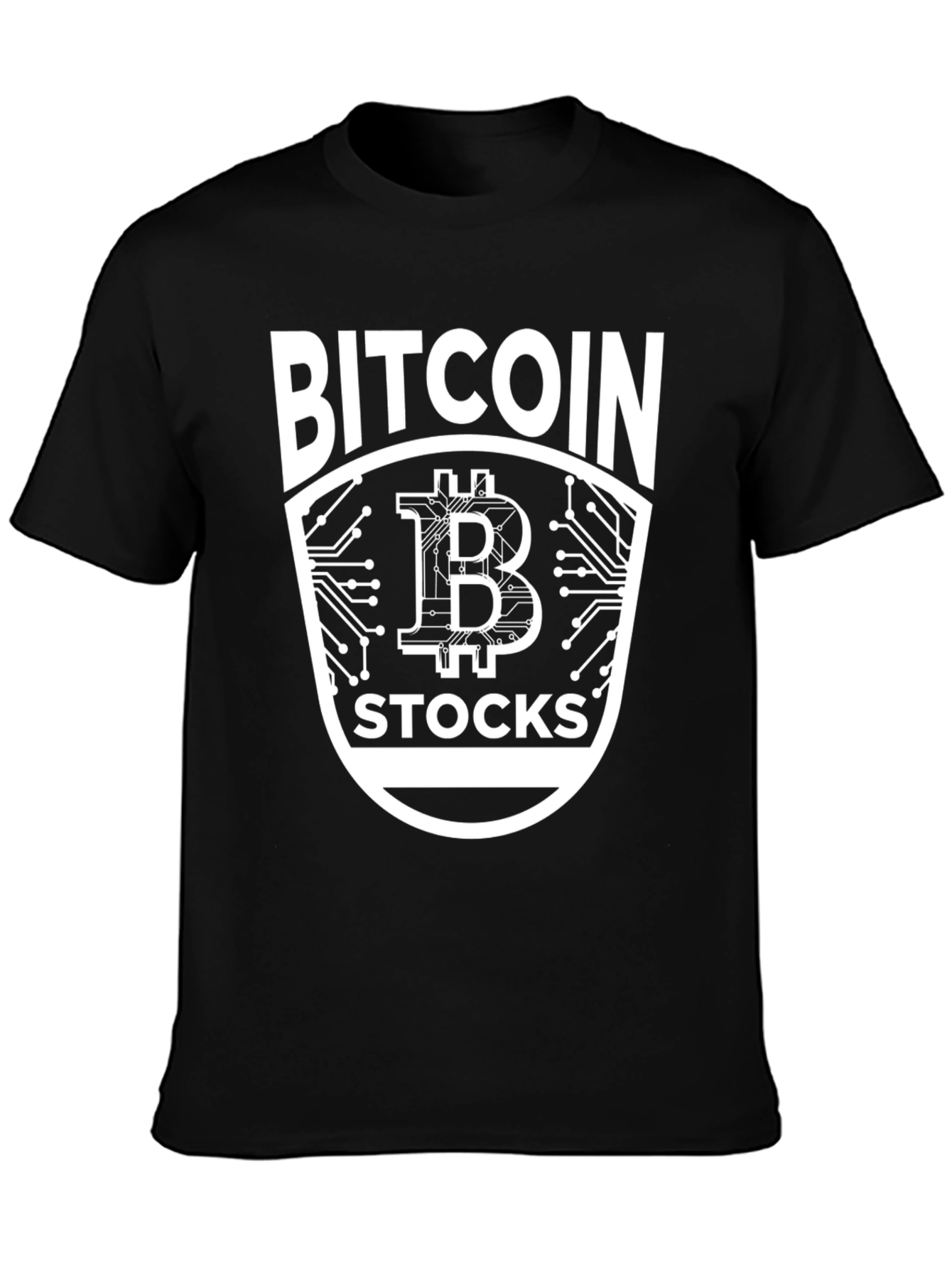 Bitcoin Stocks Graphic Black Tee