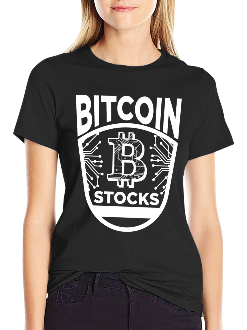 Bitcoin Stocks Graphic Black Tee